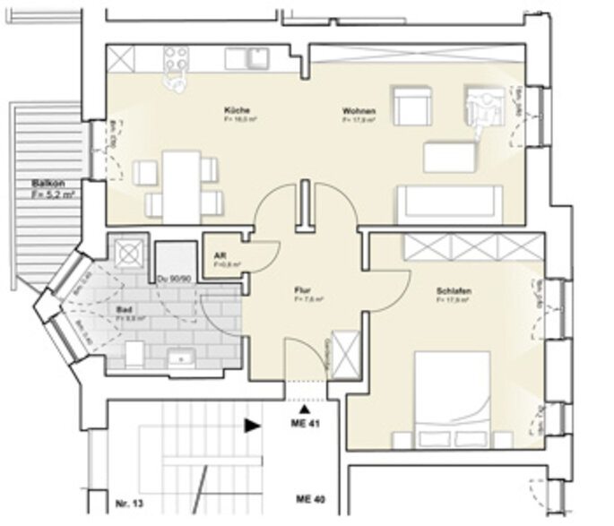 In der Flur Siegen - Erdgeschoss Wohnung 41