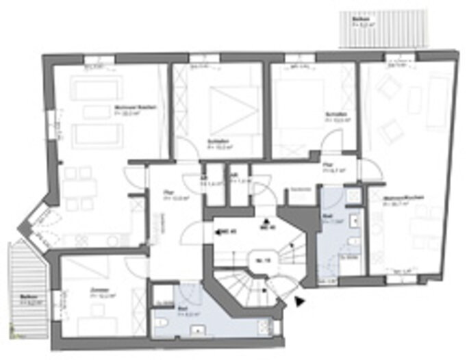 In der Flur Haus 15 EG Grundriss