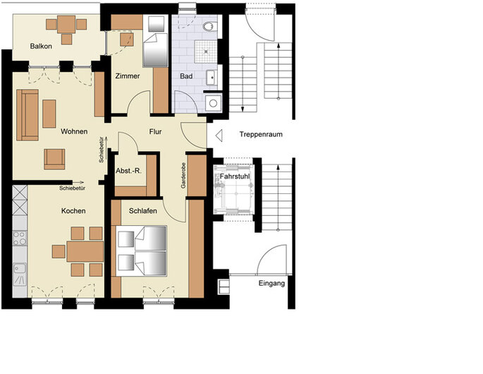 Obenstruthstraße Siegen - Erdgeschoss Wohnung 01
