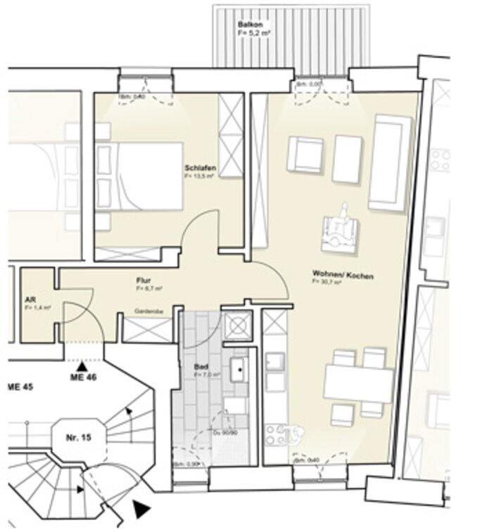 In der Flur Siegen - Erdgeschoss Wohnung 46