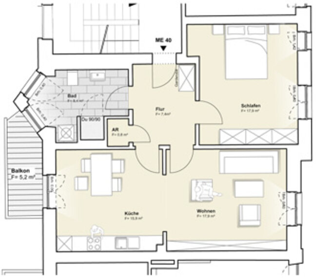 In der Flur Siegen - Erdgeschoss Wohnung 40