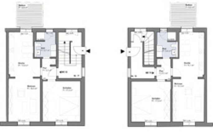 In der Flur Haus 16+17 EG Grundriss