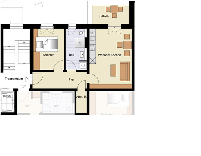 Obenstruthstraße Siegen - Obergeschoss Wohnungen 08 & 14