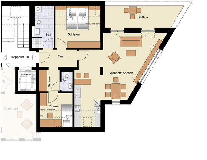 Obenstruthstraße Siegen - Dachgeschoss Wohnung 24